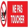 Panneau NE PAS TOUCHER 200X52 NORMASIG Taliaplast 620234