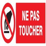 Panneau NE PAS TOUCHER 330X120 NORMASI Taliaplast 626234