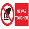 Panneau NE PAS TOUCHER 330X200 NORMASI Taliaplast 621234