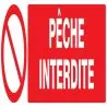 Panneau PECHE INTERDITE 200X52 NORMASI Taliaplast 620215