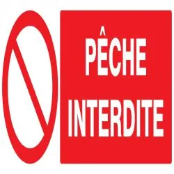 Panneau PECHE INTERDITE 330X120 NORMAS Taliaplast 626215