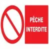 Panneau PECHE INTERDITE 330x200 NORMAS Taliaplast 621215