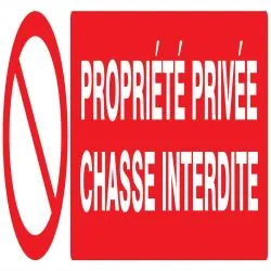 Panneau PROPRIETE PRIVEE CHASSE INTERD Taliaplast 620216