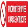 Panneau PROPRIETE PRIVEE CHASSE INTERD Taliaplast 625216