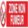 Panneau ZONE NON FUMEUR 330X75 NORMASI Taliaplast 625235