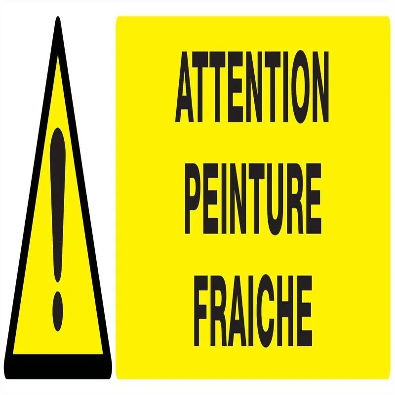 Panneau DANGER ATTENT.PEINTURE FRAICHE Taliaplast 620334