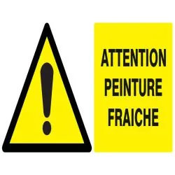 Panneau DANGER ATTENT.PEINTURE FRAICHE Taliaplast 621334