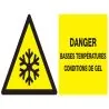 Panneau DANGER BASSES TEMPERATURES CON Taliaplast 621308