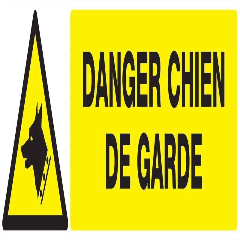 Panneau DANGER, CHIEN DE GARDE NORMASI Taliaplast 620330