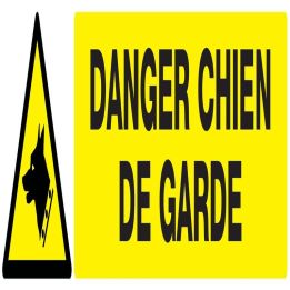 Panneau DANGER, CHIEN DE GARDE NORMASI Taliaplast 625330