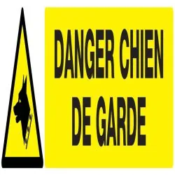 Panneau DANGER, CHIEN DE GARDE NORMASI Taliaplast 625330