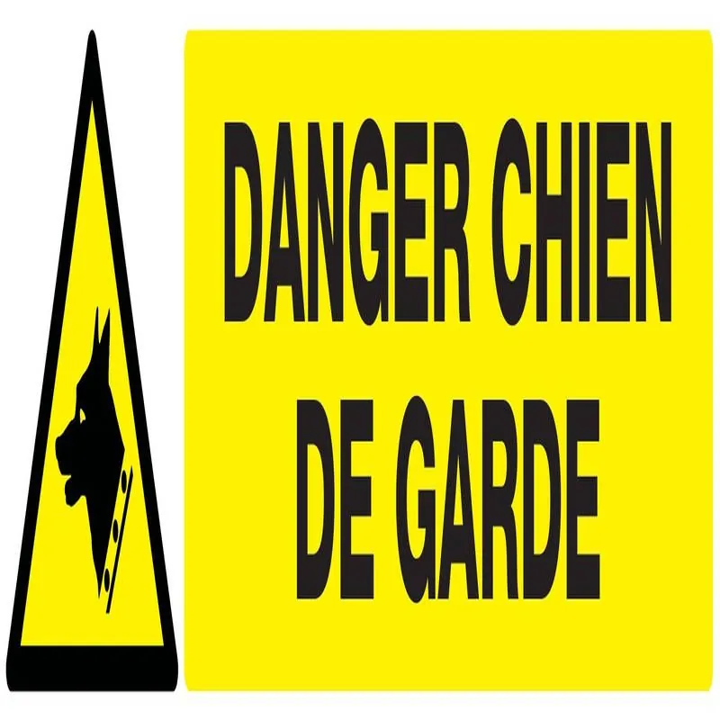 Panneau DANGER, CHIEN DE GARDE NORMASI Taliaplast 625330