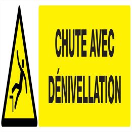 Panneau DANGER RISQUE DE CHUTE NORMASI Taliaplast 620327