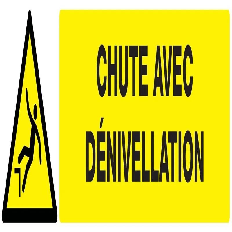 Panneau DANGER RISQUE DE CHUTE NORMASI Taliaplast 625327