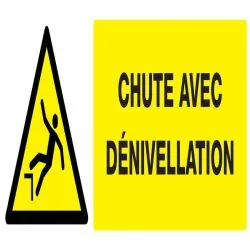 Panneau DANGER RISQUE DE CHUTE NORMASI Taliaplast 626327