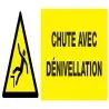 Panneau DANGER RISQUE DE CHUTE NORMASI Taliaplast 626327