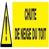 Panneau DANGER CHUTE DE NEIGE DU TOIT Taliaplast 625320