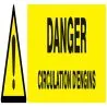 Panneau DANGER CIRCULATION D'ENGINS NO Taliaplast 625324