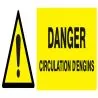 Panneau DANGER CIRCULATION D'ENGINS NO Taliaplast 626324
