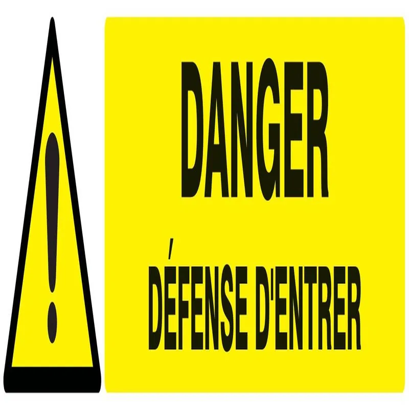 Panneau DANGER DEFENSE D'ENTRER NORMAS Taliaplast 625325