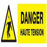 Panneau DANGER HAUTE TENSION 330X120 N Taliaplast 626302