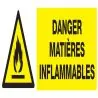 Panneau DANGER MATIERES INFLAMMABLES N Taliaplast 626303