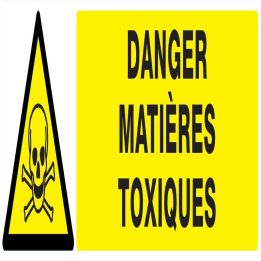 Panneau DANGER MATIERES TOXIQUES NORMA Taliaplast 620301
