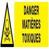 Panneau DANGER MATIERES TOXIQUES NORMA Taliaplast 620301