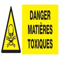 Panneau DANGER MATIERES TOXIQUES NORMA Taliaplast 626301