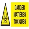 Panneau DANGER MATIERES TOXIQUES NORMA Taliaplast 626301