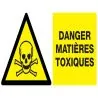Panneau DANGER MATIERES TOXIQUES NORMA Taliaplast 621301