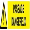 Panneau DANGER PASSAGE DANGEREUX NORMA Taliaplast 625331