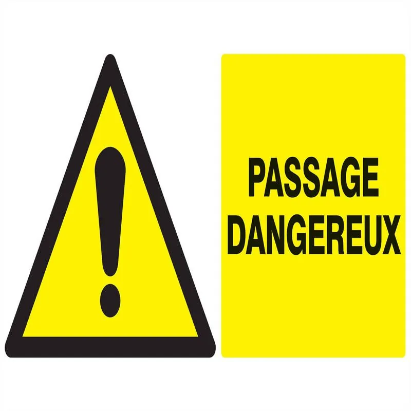 Panneau DANGER PASSAGE DANGEREUX NORMA Taliaplast 621331