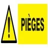 Panneau DANGER PIEGES 330X120 NORMASIG Taliaplast 626321