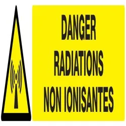 Panneau DANGER RADIAT. NON IONISANTES Taliaplast 625315