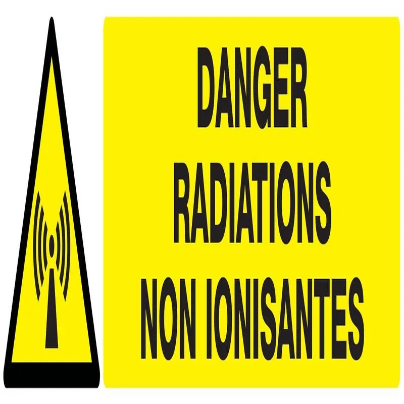 Panneau DANGER RADIAT. NON IONISANTES Taliaplast 625315
