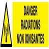 Panneau DANGER RADIAT. NON IONISANTES Taliaplast 625315