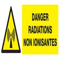 Panneau DANGER RADIAT. NON IONISANTES Taliaplast 626315
