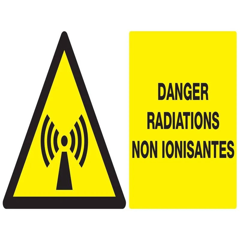 Panneau DANGER RADIAT. NON IONISANTES Taliaplast 621315