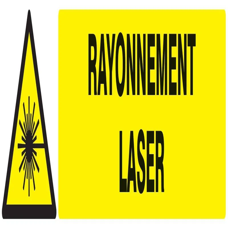 Panneau DANGER RAYONNEMENT LASER NORMA Taliaplast 625316