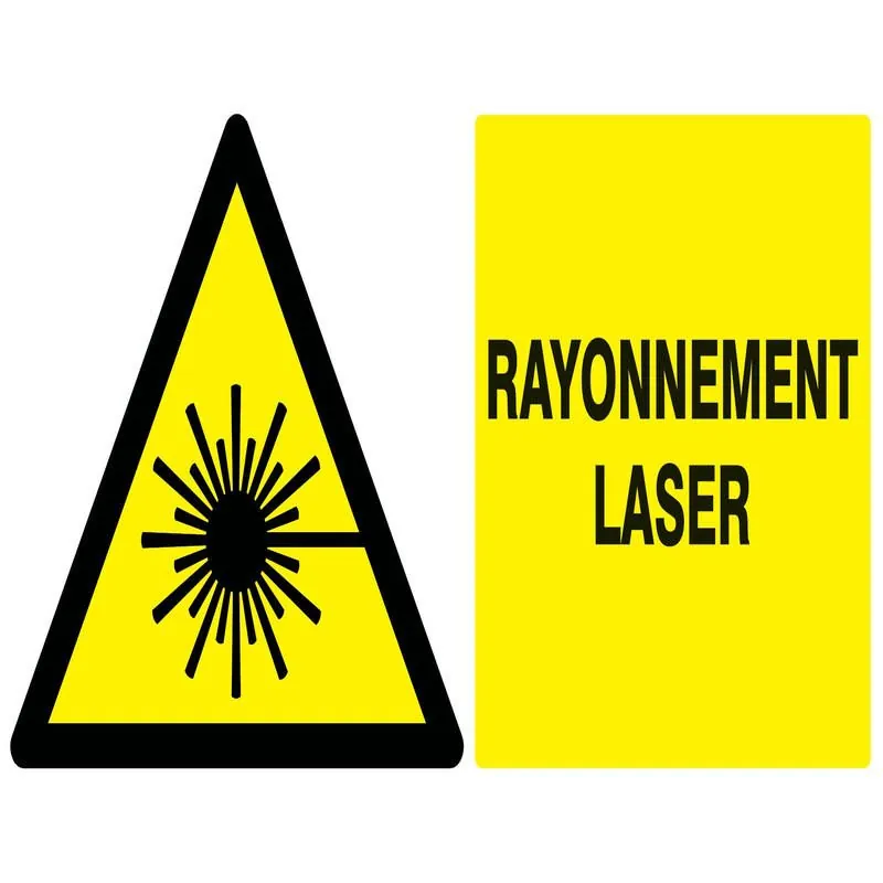 Panneau DANGER RAYONNEMENT LASER NORMA Taliaplast 621316
