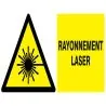 Panneau DANGER RAYONNEMENT LASER NORMA Taliaplast 621316