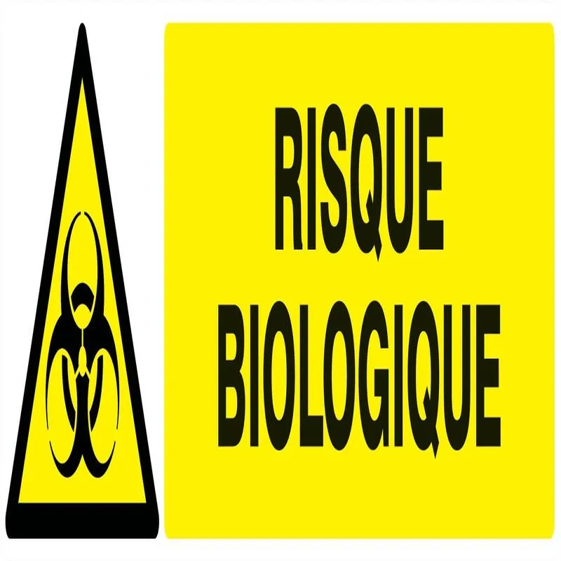 Panneau DANGER RISQUE BIOLOGIQUE NORMA Taliaplast 620317