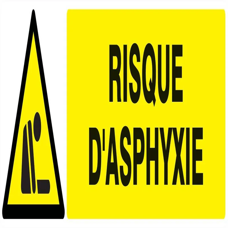 Panneau DANGER RISQUE D'ASPHYXIE NORMA Taliaplast 620329