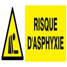 Panneau DANGER RISQUE D'ASPHYXIE NORMA Taliaplast 626329