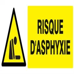 Panneau DANGER RISQUE D'ASPHYXIE NORMA Taliaplast 626329
