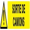 Panneau DANGER SORTIE DE CAMIONS NORMA Taliaplast 625319