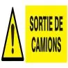 Panneau DANGER SORTIE DE CAMIONS NORMA Taliaplast 626319