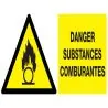 Panneau DANGER SUBSTANCES COMBURANTES Taliaplast 621313