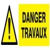 Panneau DANGER TRAVAUX 330X120 NORMASI Taliaplast 626322